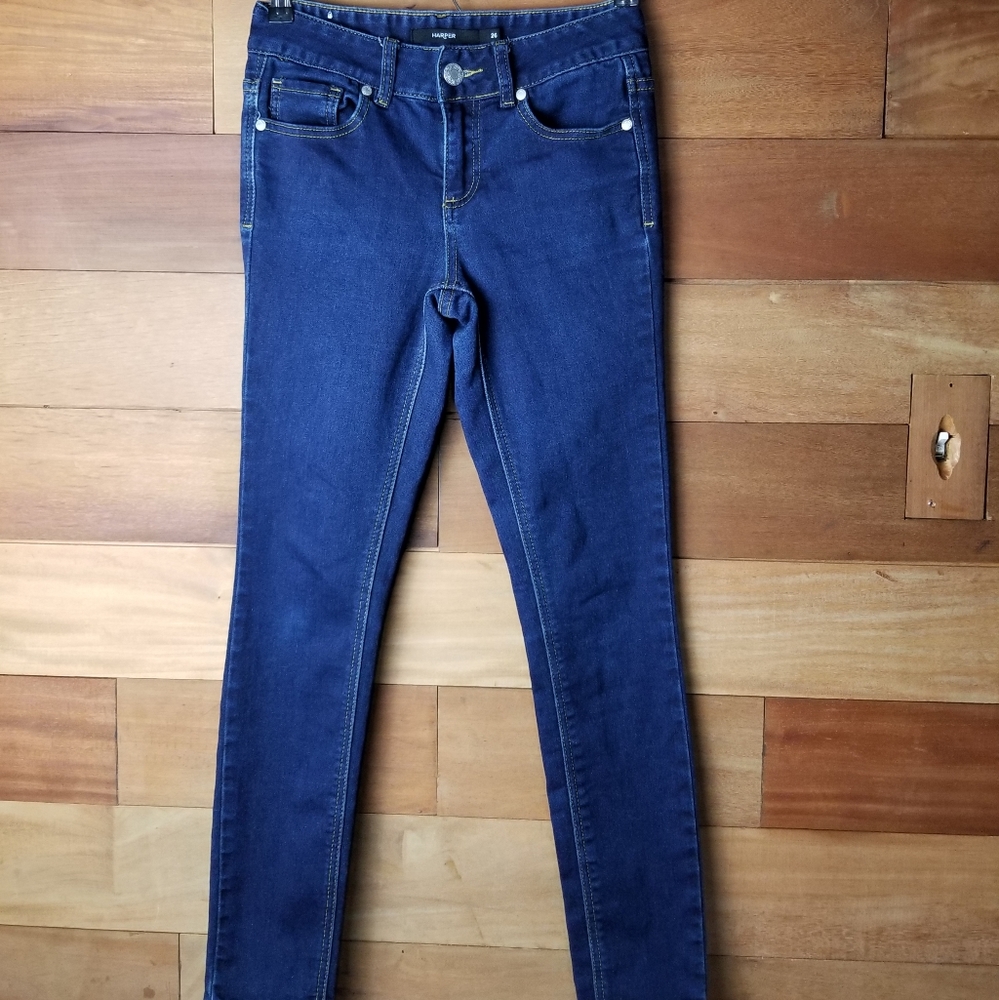 Harper dark wash skinny jeans size 26